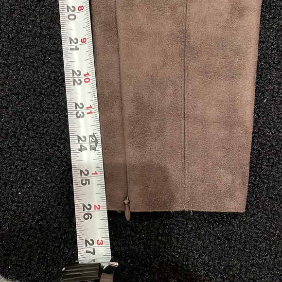 Zara Brown Suede Leggings - Picture 11 of 11